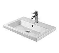 Vasque à encastrer Duravit Design Classics Universal 03476000001 montage par le haut, trou pour robinetterie 2000 , Weiß Hochglanz , 600 mm, wondergliss