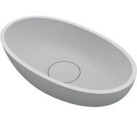 Vasque à poser blanc mat ESCALA RIHO 55x32 cm solid surface
