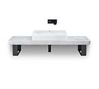 Vasque à poser Duravit Collection One 2383600079 60x40cm, sans trou de robinetterie, avec trop-plein et platelage, finition blanc brillant
