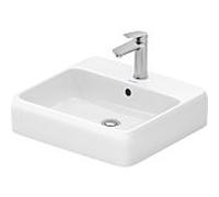 Duravit Vasque à poser Collection One 2385500027 Blanc brillant – trop-plein, plage percée