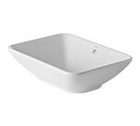 Duravit Bacino vasque à poser, avec trop-plein, sans plage de robinetterie, 550mm, 0334520000, Couleur: Blanc brillant