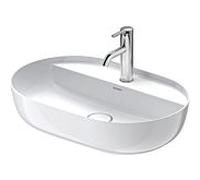 Vasque à poser Duravit Luv 60 cm 03806000001 DuraCeram, Blanc WonderGliss, 600 x 400 mm, finition polie, avec trou de robinetterie