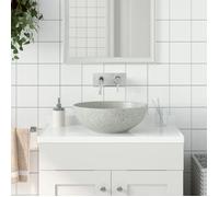 vidaXL Vasque à poser Gris Rond Ø41x14 cm Céramique