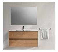 Ideal Standard – Meuble avec lavabo Eurovit R0572Y8, 55x60x44 cm, 2 tiroirs, chêne naturel