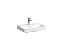 Vasque à poser Laufen PRO X H8168640001561 65 x 46,5 cm, percée pour robinetterie, sans trop-plein, canal de trop-plein fermé en bas, blanche