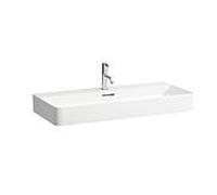 LAUFEN VAL lavabo à poser, 3 trous pour robinet, sans trop-plein, fermé US 950x420mm, H8162877571581, Couleur: blanc mat