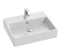Vasque à poser rectangulaire- JACOB DELAFON - Sully - 50 x 40 cm - Céramique - Durable - Finition blanc brillant