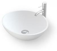 Vasque à poser ronde BOLEA 40 cm en Solid Surface - Lavabo salle de bain