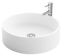 Vasque à poser ronde DORIA 45 cm en Solid Surface - Lavabo salle de bain