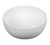 Vasque à poser VitrA Options 5992B401-0016, diamètre 40 cm, ronde, sans trop-plein ni trou de robinetterie, coloris Edelweiss VC