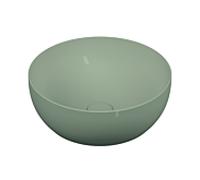 Vasque à poser VitrA Options 5992B420-0016, diamètre 40 cm, ronde, sans trop-plein ni trou de robinetterie, finition taupe mat VC