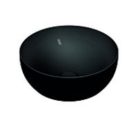 Vasque à poser VitrA Options 5992B483-0016, diamètre 40 cm, ronde, sans trop-plein ni trou de robinetterie, noir mat VC