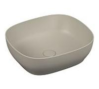Vasque à poser VitrA Options 5994B420-0016 47,5 x 41 cm, rectangulaire, sans trop-plein ni trou de robinetterie, taupe mat VC