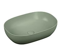 Vasque à poser VitrA Options 5995B420-0016 59 x 40,5 cm, ovale, sans trop-plein ni trou de robinetterie, taupe mat VC