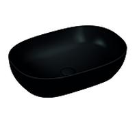 Vasque à poser VitrA Options 5995B483-0016 59 x 40,5 cm, ovale, sans trop-plein ni trou de robinetterie, noir mat VC
