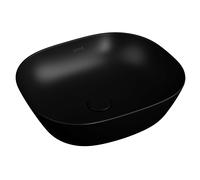 VitrA Vasque à poser Plural 7810B483-0016 45×38×13,5 cm noir mat rectangulaire sans trop-plein