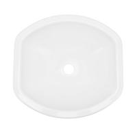Vasque de lavabo blanche, dimensions 404x384x130 mm, design moderne, en acrylique, avec un trou de vidange de 40 mm, idéale pour les caravanes, les camping-cars, les yachts et les salles de bains