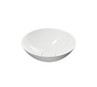 Vasque Kaldewei Avellino 912006003001, diamètre 30 cm, sans trou de robinetterie, chromée, effet perle, blanc alpin