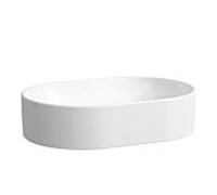 Vasque Laufen SAVOY H8129440001121 38 x 55 cm, ovale, sans trop-plein, sans trou de robinetterie, blanche