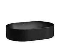 Vasque Laufen SAVOY H8129447161121 38 x 55 cm, ovale, sans trop-plein, sans trou de robinetterie, noir mat
