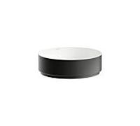 Vasque Laufen UNISONO H512UO3B991121 375 x 375 x 116 mm, sans trou de robinetterie, sans trop-plein, noir/blanc