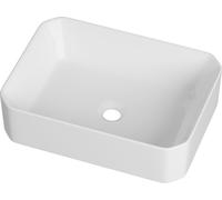 Vasque rectangulaire en céramique blanche 50X36,5 Rado