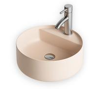 Vasque Semi-Encastrée - 42,5 cm - en Solid surface - Beige Rosé - Aurélie