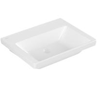 Vasque Villeroy & Boch Subway 3.0, sans trou pour robinet, sans trop-plein, partie inférieure polie, 600x470mm, 4A706FRW, Couleur: Blanc pierre CéramiquePlus