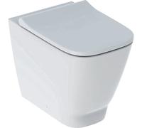VASE GEBERIT SMYLE SQUARE RIMFREE AVEC SIÈGE ENVELOPPANT BLANC