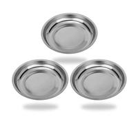 VASTOOLS Lot de 3 coques magnétiques en acier inoxydable, diamètre : 150 mm, pour tenir des outils, vis, forets et clous, aimant haute performance, coque magnétique épaisse