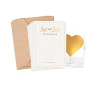 Vauki 6 Pcs Carte A Gratter, Carte Postale D'anniversaire Avec Enveloppe, Carte Surprise, Cadeau Homme Femme Personnalisé Pour Invitation Mariage Anniversaire Noël, Format A6