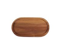 Vauki Petit Plateau Ovale en Bois, Plateau de Service en Bois, Mini-Plateau en acacia, Décoratif plateau de Cuisine, de Rangement, pour Fruits, en-cas, Bijoux, Cosmétiques, 19 x 10,5 cm