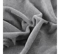 Vayliro 300 cm x 160 cm Tissu en velours écrasé uni Tissu d'ameublement Tissu d'ameublement Tissu pour travaux manuels, couture, costume, robe, rideaux, nappe de mariage, gris