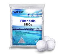 VAZILLIO 1500g Boules de Filtre de Piscine Équivalent à 55 kg de Filtre à Sable, Réutilisables de Balle Filtrante Piscine Convient à Divers Systèmes de Filtration de Piscine