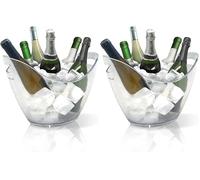 VB VIN BOUQUET FIE 029 Seau à Glace pour Refroidir Les Bouteilles de vin et de Champagne (Lot de 2)