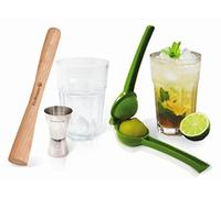 VB VIN Bouquet Set Set pour Mojito et Caipirinha, Vert