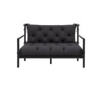 VBChome Banc d'angle 180 cm avec dossier, rembourrage en polyester et granulés de mousse, toucher doux, facile d'entretien (anthracite, 180 x 90 x 10 cm)