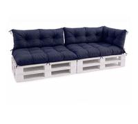 VBChome Coussins pour palettes 120 x 80, 120 x 40 et 70 x 40 cm pour palettes Euro, meubles, support de palette, jardin – 12 couleurs, rembourrage en flocons de mousse, style marin – lot de 5