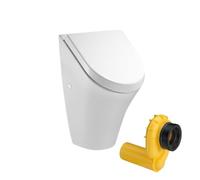 VBChome Urinoir Hall avec couvercle d'abaissement automatique, arrivée par l'arrière horizontale + siphon