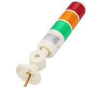 VBESTLIFE Alarme Lumineuse d'avertissement, Tour de Signalisation LED, Conception Pliable à 3 Couches, Lampe de Balise 24 VDC pour Atelier d'usine, Indicateur Rouge Orange Vert, Faible Chaleur et