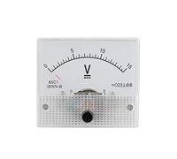 VBESTLIFE Ampèremètre et voltmètre analogique de Tension, Ampèremètre et Voltmètre Actuel du Courant analogique 85C1 de CC(Voltmètre 15V)