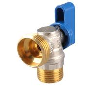VBESTLIFE Angle Stop Valve G1 2 DN15 Male X G3 4 DN20 Male Brass Quarter