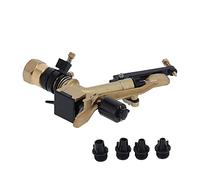 VBESTLIFE Arroseur Rotatif DN25, Irrigation par Aspersion à Impact avec Bras à Bascule, Arroseur Robuste à Angle Réglable pour Pelouse de Jardin, Cuivre