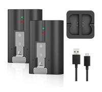 VBESTLIFE Batterie de Remplacement 6500mAh pour Sonnette Vidéo Ring 1 2 3 4 3 Plus, Caméra Spotlight, avec Double Station de Charge, échangeable à Chaud