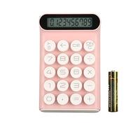 VBESTLIFE Calculatrice à Interrupteur Mécanique, 10 Chiffres, Grand écran LCD, Gros Boutons, Interrupteur Bleu, Calculatrice de Bureau, Calculatrice Mignonne, Calculatrice