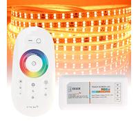 VBESTLIFE Contrôleur LED RGBW 2.4G, Télécommande Tactile sans Fil RF, Variateur pour Bande LED RGBW DC 12-24V