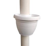 VBESTLIFE Drain Pipe Flower Pot Hanging Planter for Garden Decor (White)