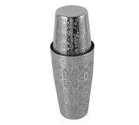 VBESTLIFE Ensemble de Shaker à Cocktail en Acier Inoxydable avec Passoire, Mélangeur de Bar Japonais Boston, Shaker isolé en Argent pour Bar à Domicile (Sans fond)