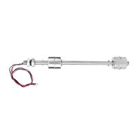 VBESTLIFE Interrupteur à Flotteur à Double Boule en Acier Inoxydable, Contrôleur de Niveau d'eau avec Plage de 10 Mm pour Aquarium de Puisard de Réservoir, Interrupteur à Double Lame (Corps