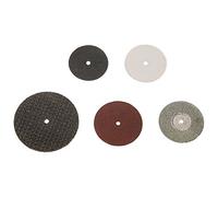 VBESTLIFE Kit d'accessoires pour Outils Rotatifs, Mini Ensemble de 141 Pièces avec Disques de Coupe, Pierres à Aiguiser, Bandes de Ponçage pour l'artisanat, le Bricolage, le Travail du Bois, le